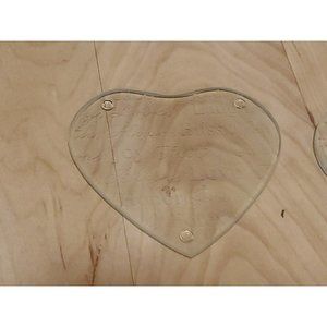 Kate Aspen Heart Coasters Love Laugh Hope 3.5'' Set of 2